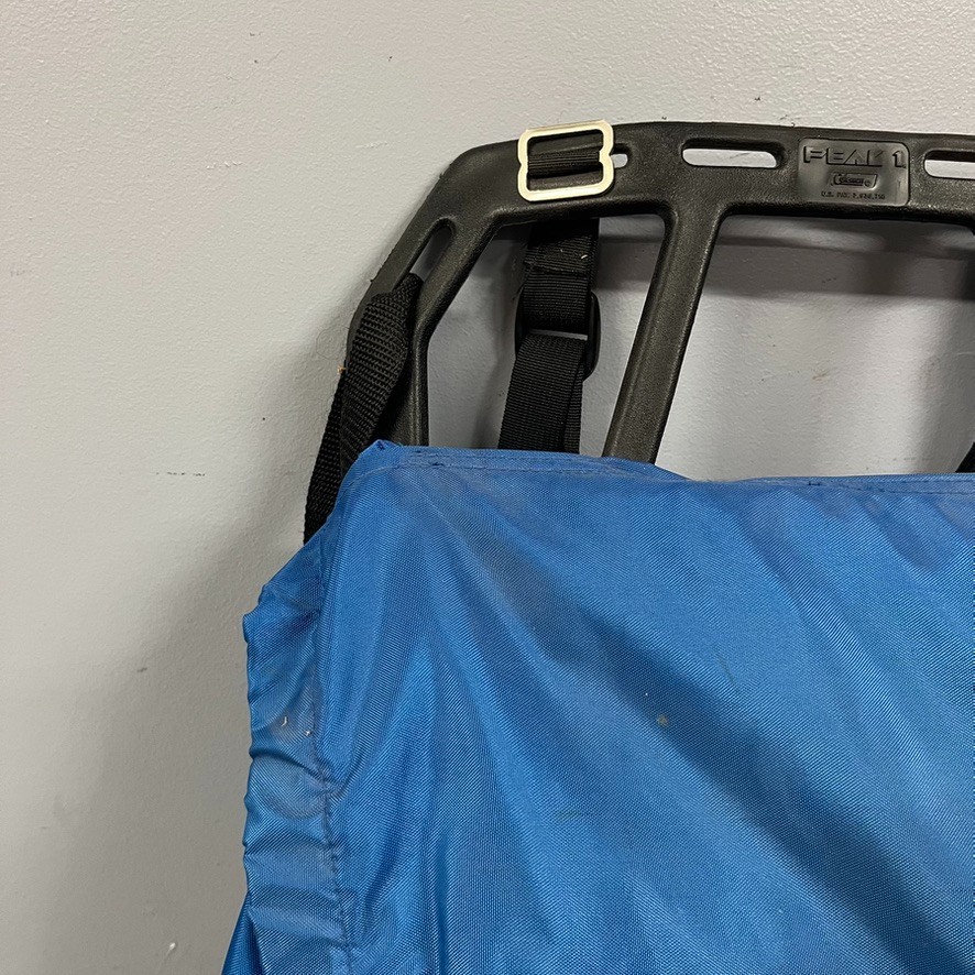 Vintage Coleman Peak 1 External Frame Hiking Backpack Blue Camping Pack Large