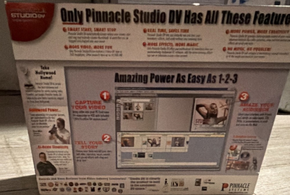 Pinnacle Systems Studio DV Version 7 Video Editing Software Windows CD