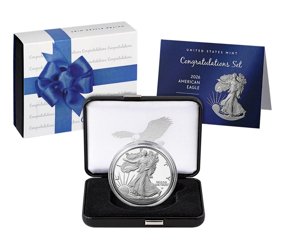 2026 P - Congratulations Set Silver Eagle  Proof In Original Packaging