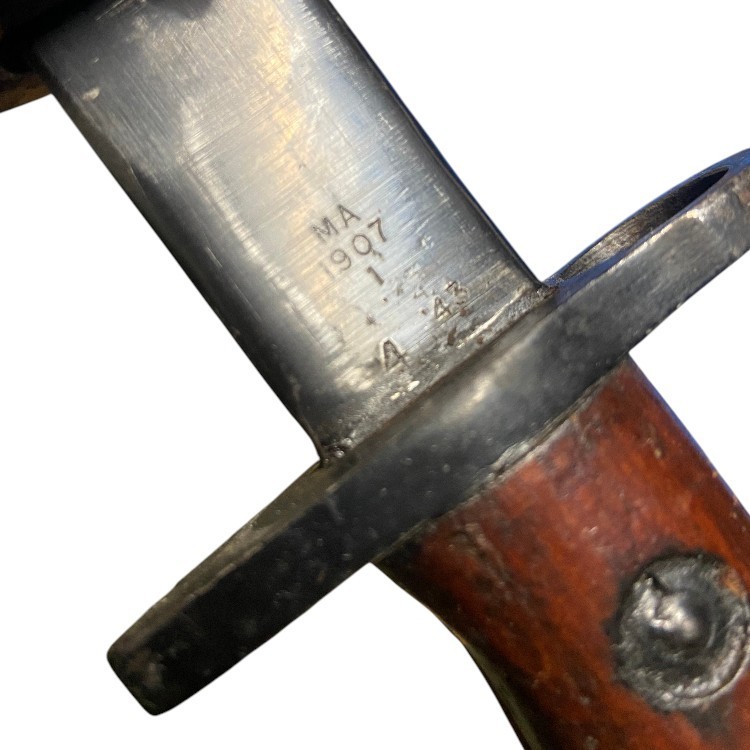WW2 Australian Pattern XOA Marked Pattern 1907 Bayonet & Scabbard