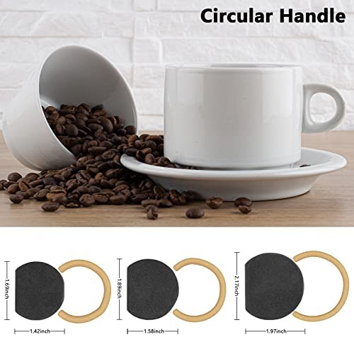 Pottery Mug Handle Molds 12Pcs Mug Handle Forms Mug Handle Making Tool Black