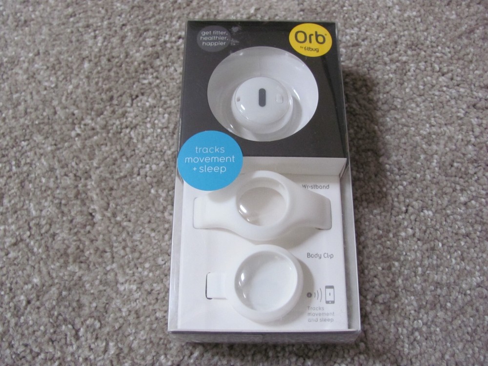 Brand New Orb by Fitbug Bluetooth Tracks Movement + Sleep FB929 White