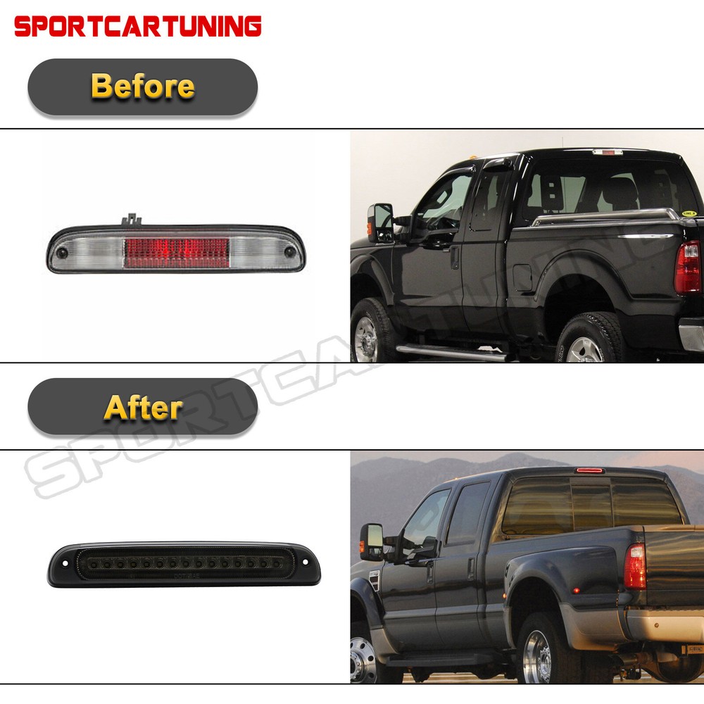 For 1993-2011 Ford Ranger Black/Smoked LED 3rd Tail Brake Light Third Stop Lamp