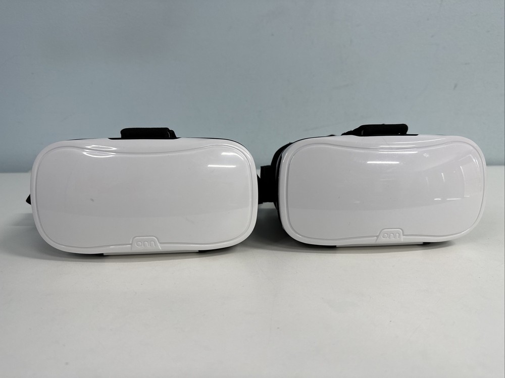 2-PACK ONN White Virtual Reality VR Smartphone Headset for Apple or Android