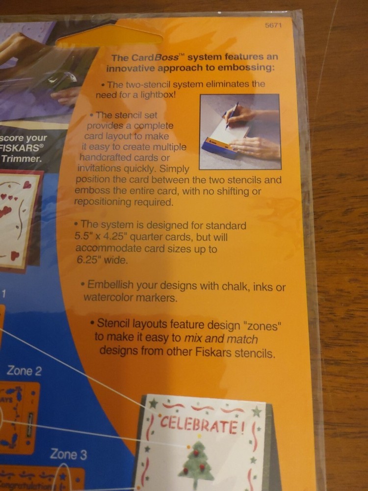 Fiskars CardBoss Embossing Stencil Set Love #5671