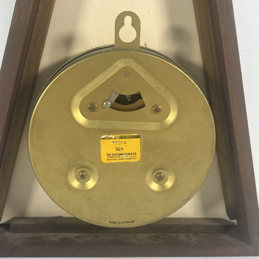 Rare MCM Triangle Sessions Wall Clock Made In Germany. Non-Working.