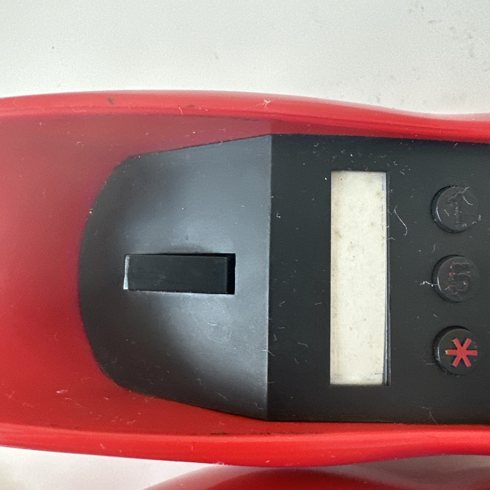 TeleQuest Red 1984 Hot Lips Push Button Phone Landline Untested