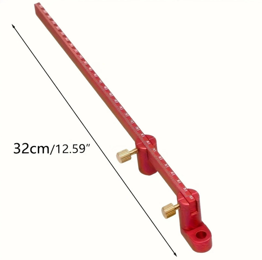 Adjustable Compass Ruler - Precision Circle Drawing for Woodworking & Drafting