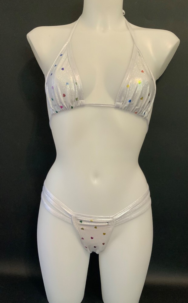 Exotic Dancer Tri Top And Thong Set