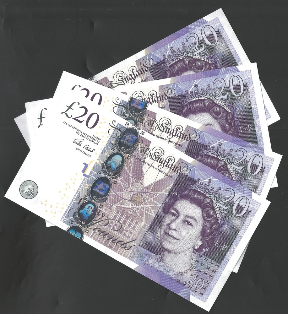 B412 CLELAND 2015 TWENTY POUND £20 SERIES F BANKNOTE - UNC - MULTIPLE LISTING