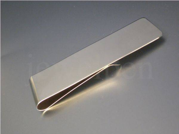 Smooth Money Clip - Plain Money Clip - Solid 925 Sterling Silver-New-V2