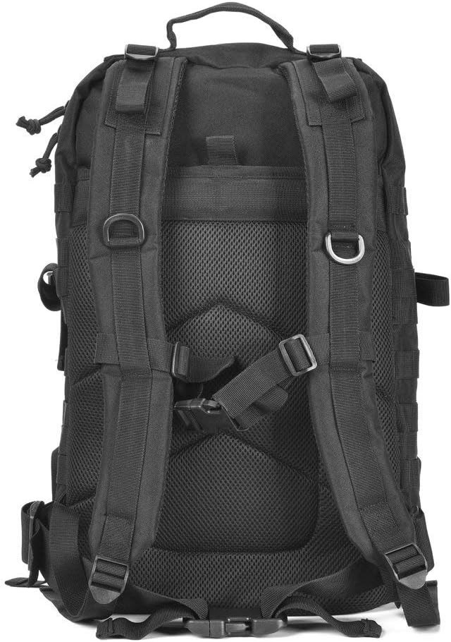 40L Tactical Military MOLLE Backpack 3-Day Assault Pack- Black