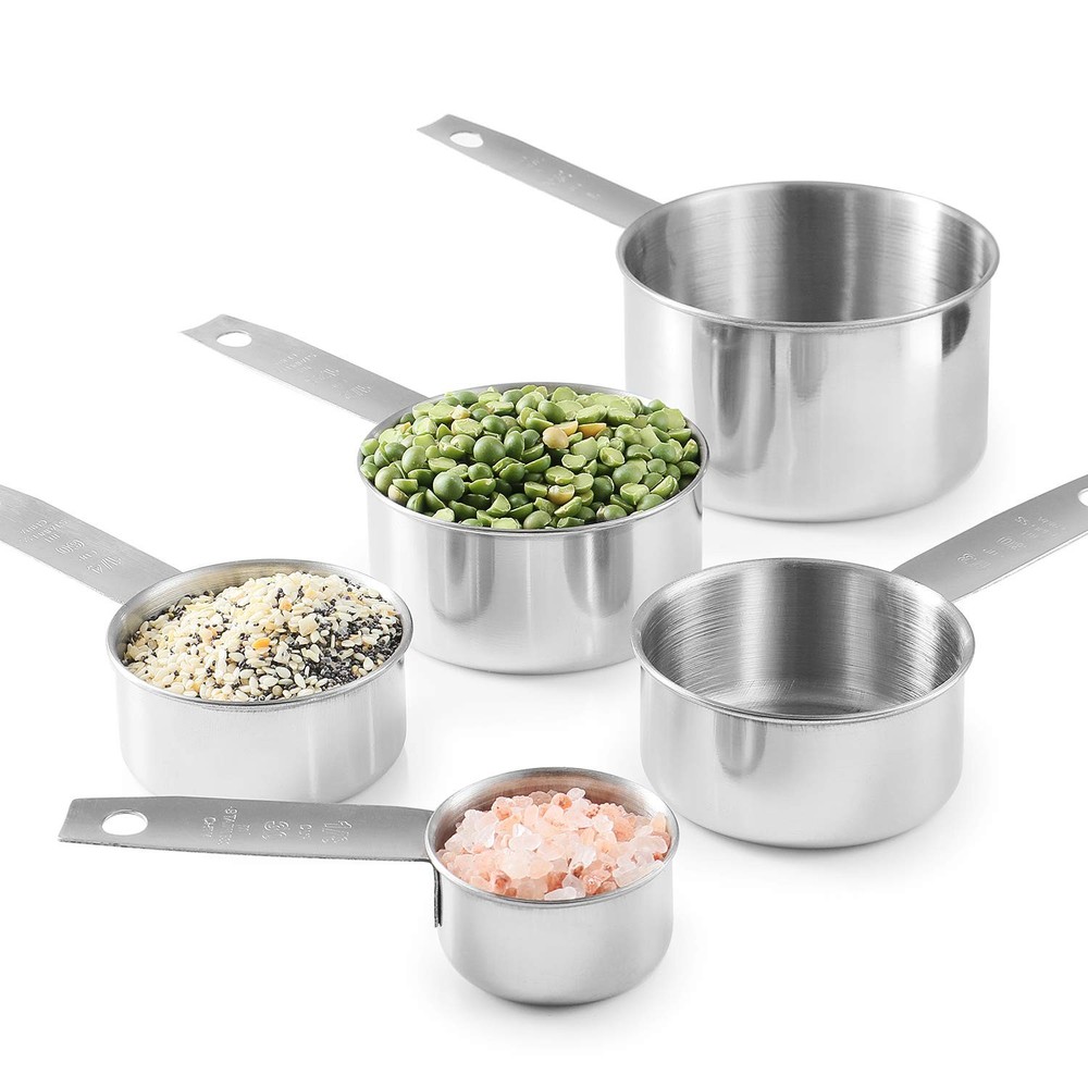 Stainless Steel Measuring Cups 5 Piece Stackable Measuring Set 1
