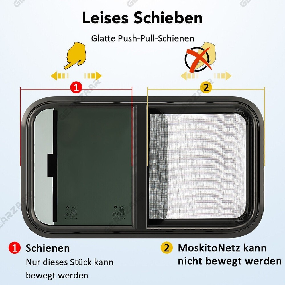 Caravan Side Window Sliding Window for Trailers for Motorhomes Trailers