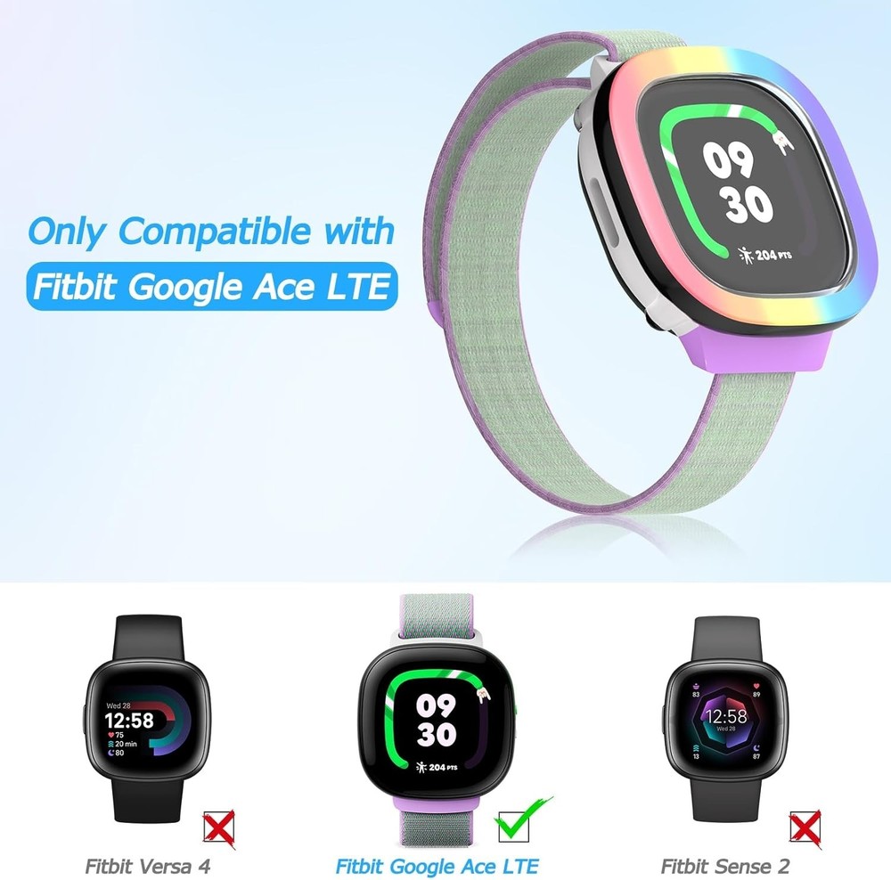 2 Pack Edge Protector Compatible with Fitbit Google Ace LTE Kids Smartwatch, Cut