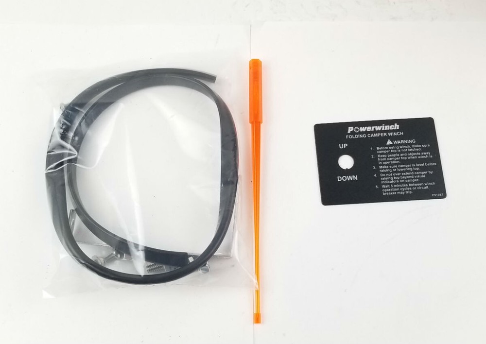 Forest River P92001 Pop Up Camper 12V Motorized Winch Assembly with Tray & Cover