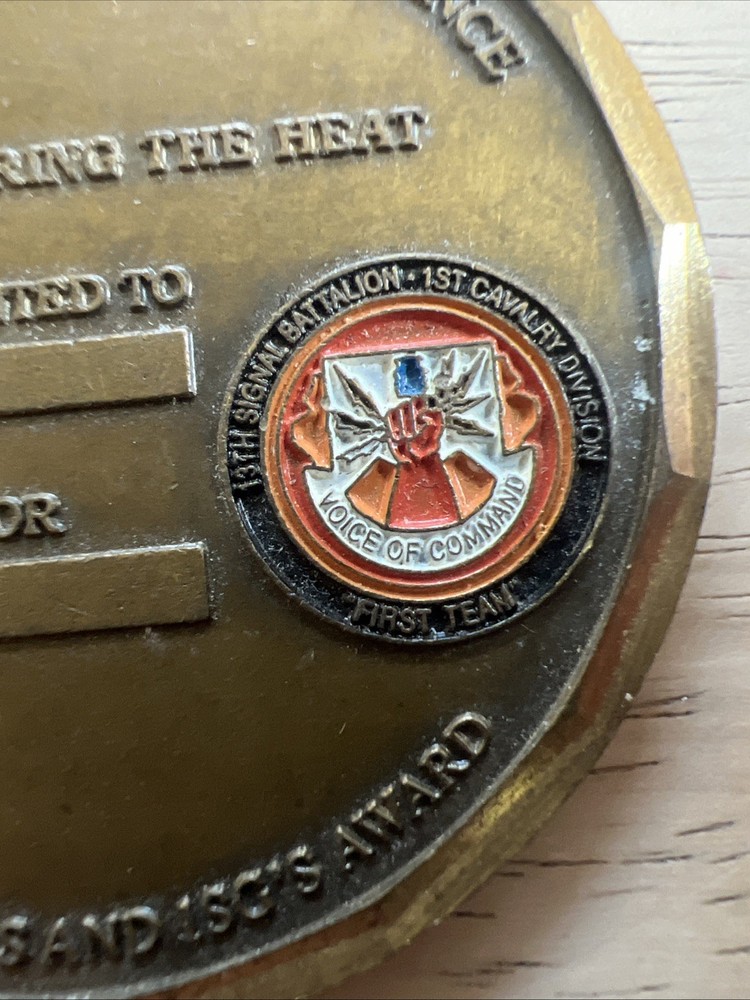 Delta Dragons Challenge Coin Commander’s And ISG’s Award