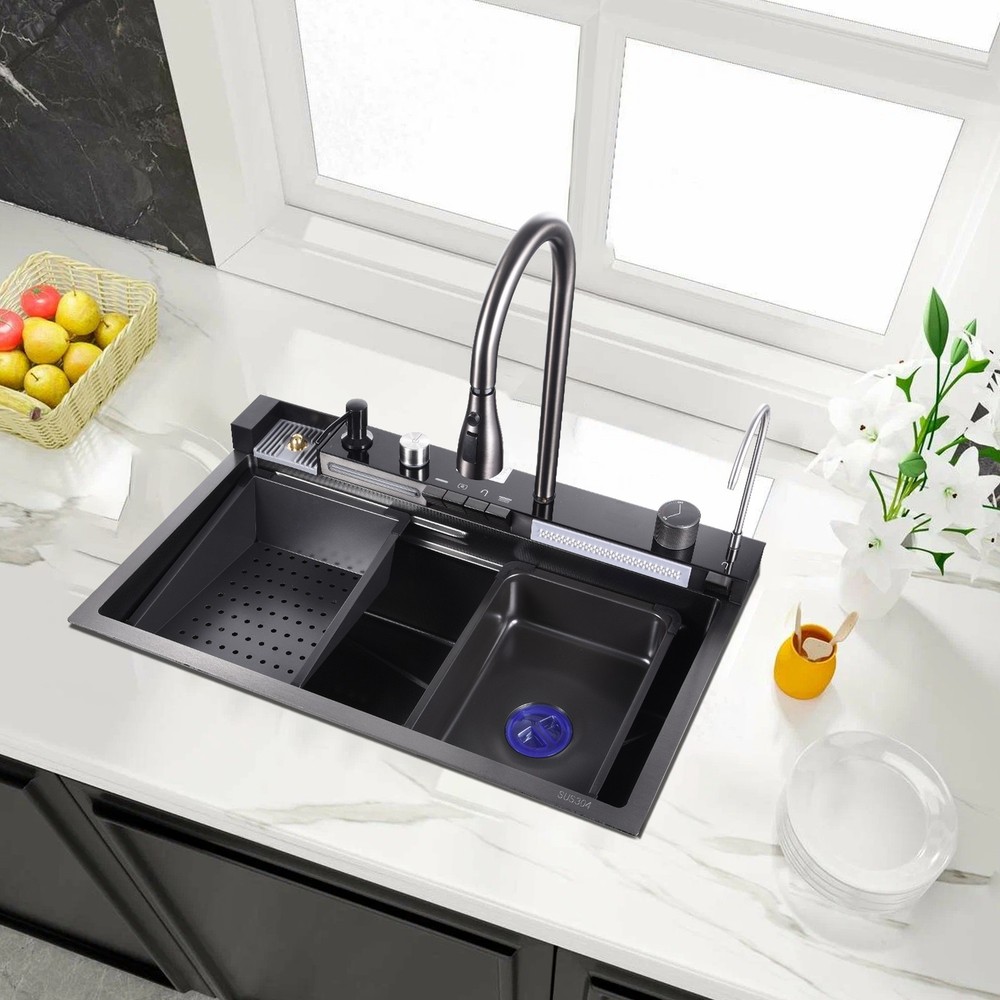 Drop in Undermount Kitchen Sink Single Bowl Stainless 30"