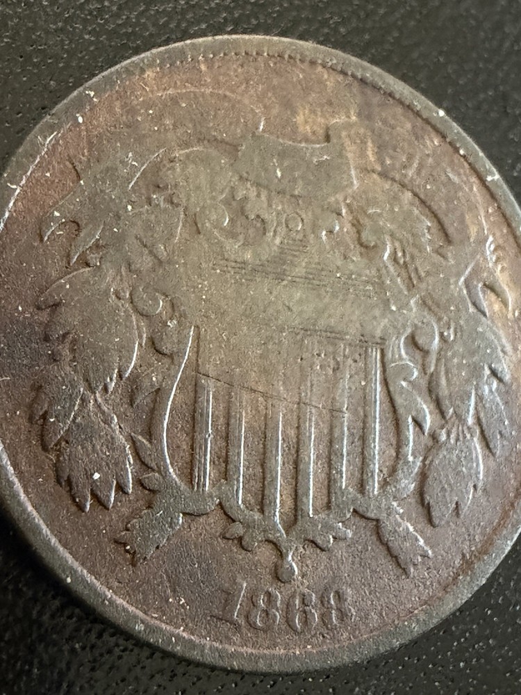1868 Two 2 Cent Piece AG