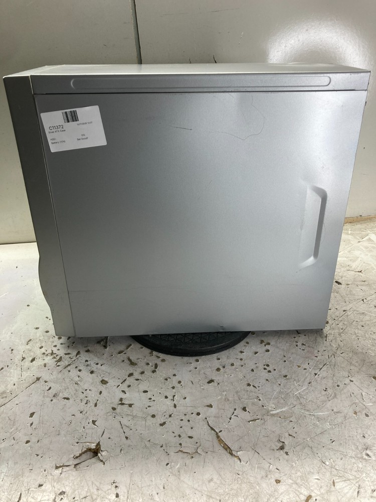 Retro Silver ATX Gaming Computer Case
