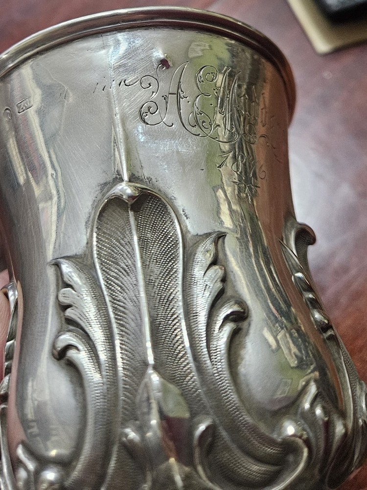1876 DUBLIN IRELAND STERLING SILVER CUP