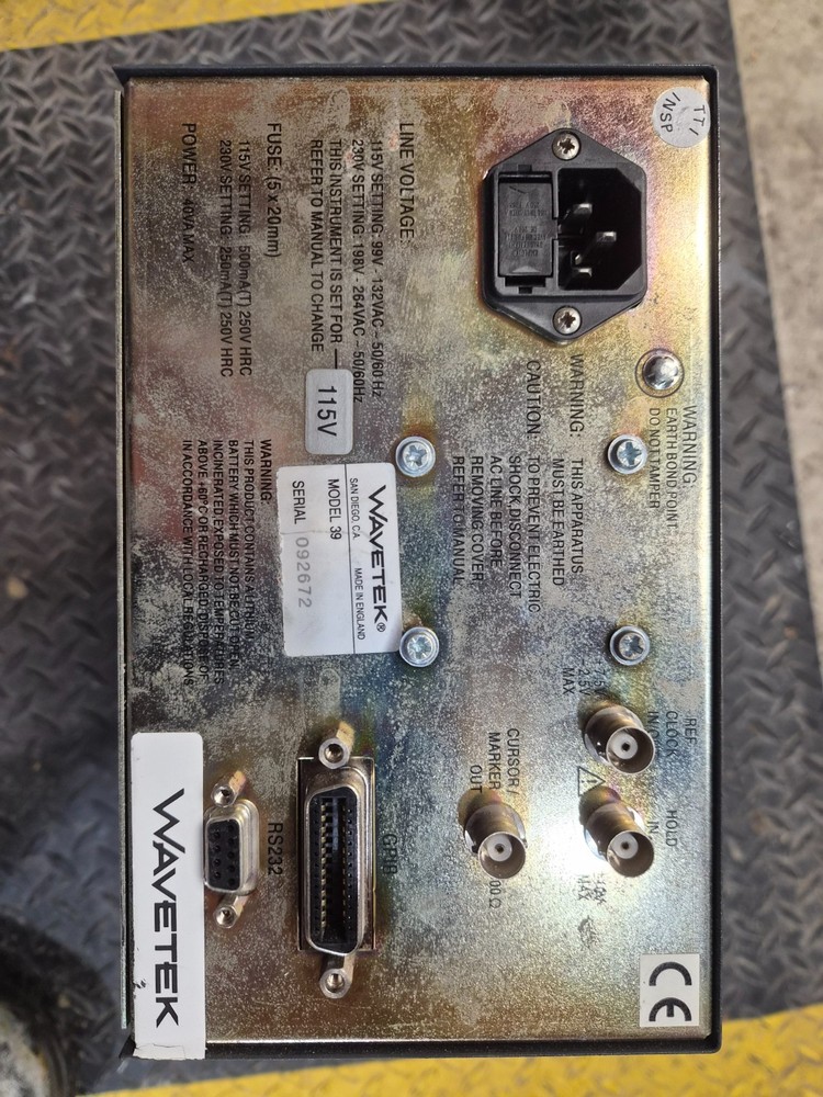 Wavetek Model 39 30MS/S Universal Waveform Generator