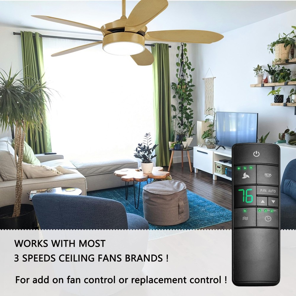 HD3 Ceiling Fan Remote Control Replacement for Hampton Bay (Remote Only)