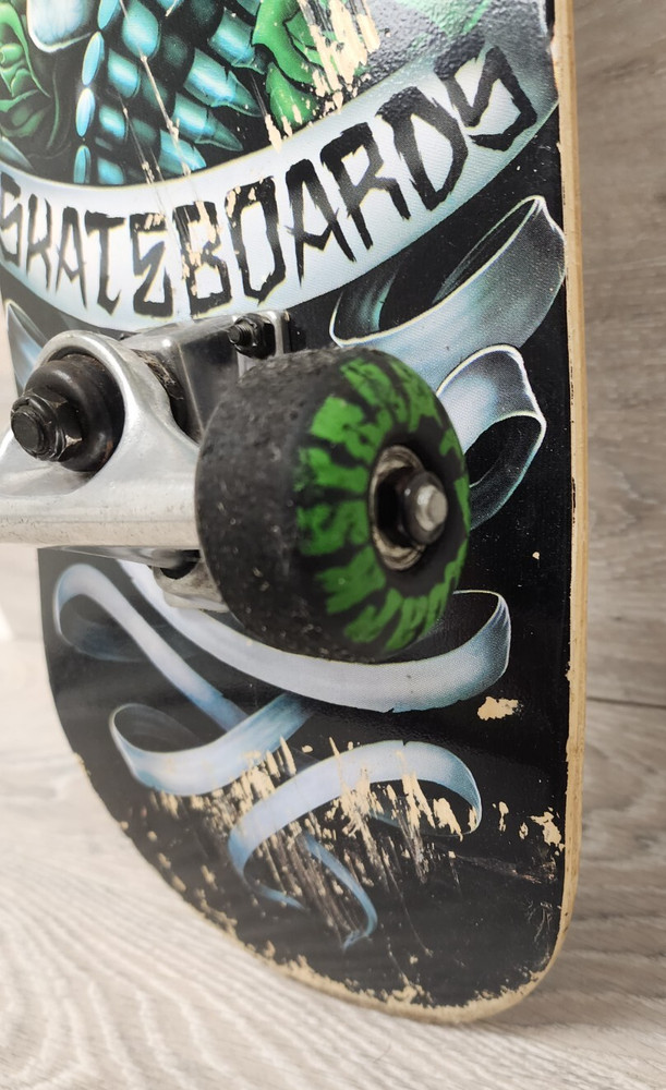 Darkstar Skateboard Complete Deck 31" Skull Bullets Roses 168063 READ