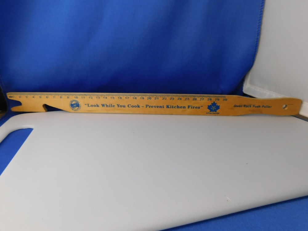 FIRE MARSHAL'S PUBLIC FIRE SAFETY COUNCIL ADVERTISING OVEN RACK PUSH PULLER