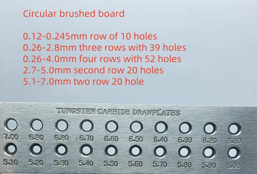 Wire Drawplate Jewelry Making Tools Half Round Square Triangle Hexagonal