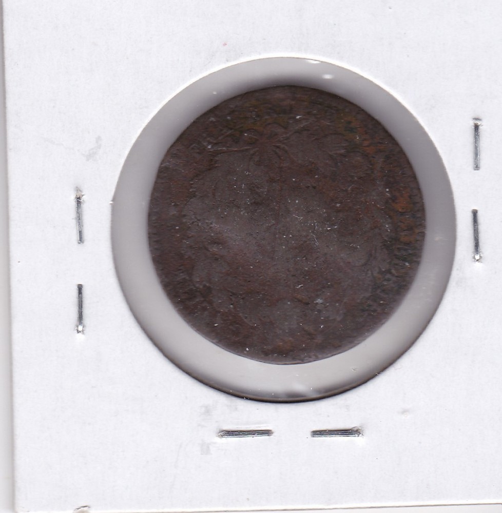 1882 Canadian Large Cent Dented