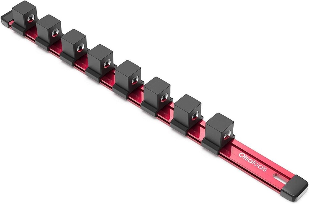 3/4-Inch Drive Impact Socket Organizer - Wall Mount, Heavy Duty Storage Solution