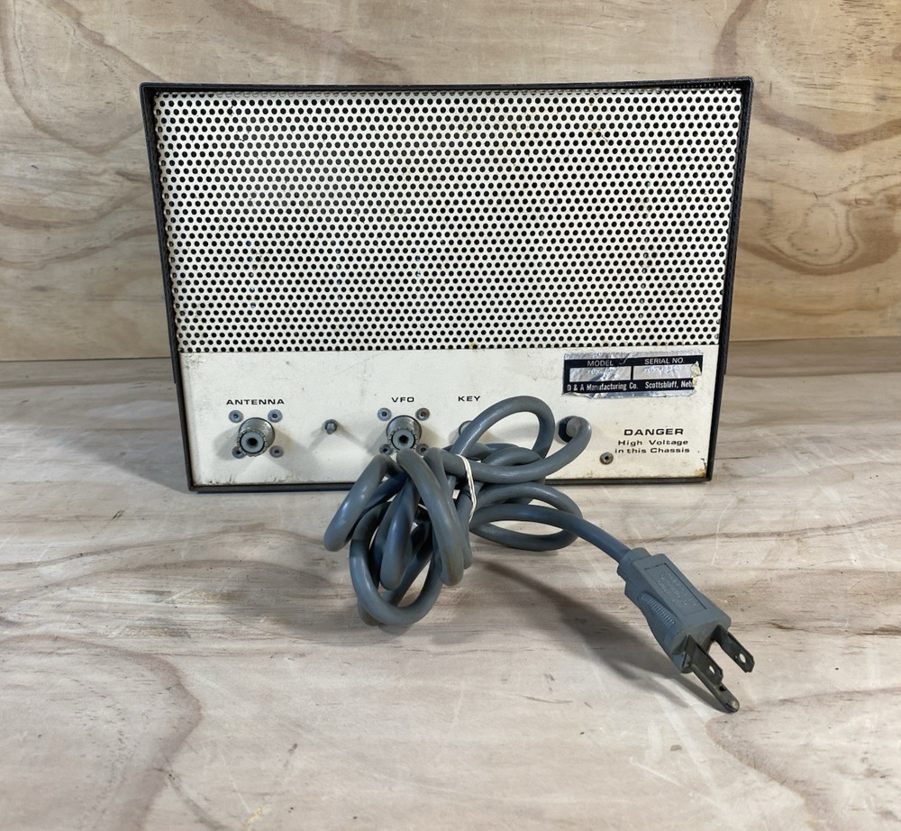 D&A rdx - 75 15 Meter Cw Transmitter Untested/ Turn On