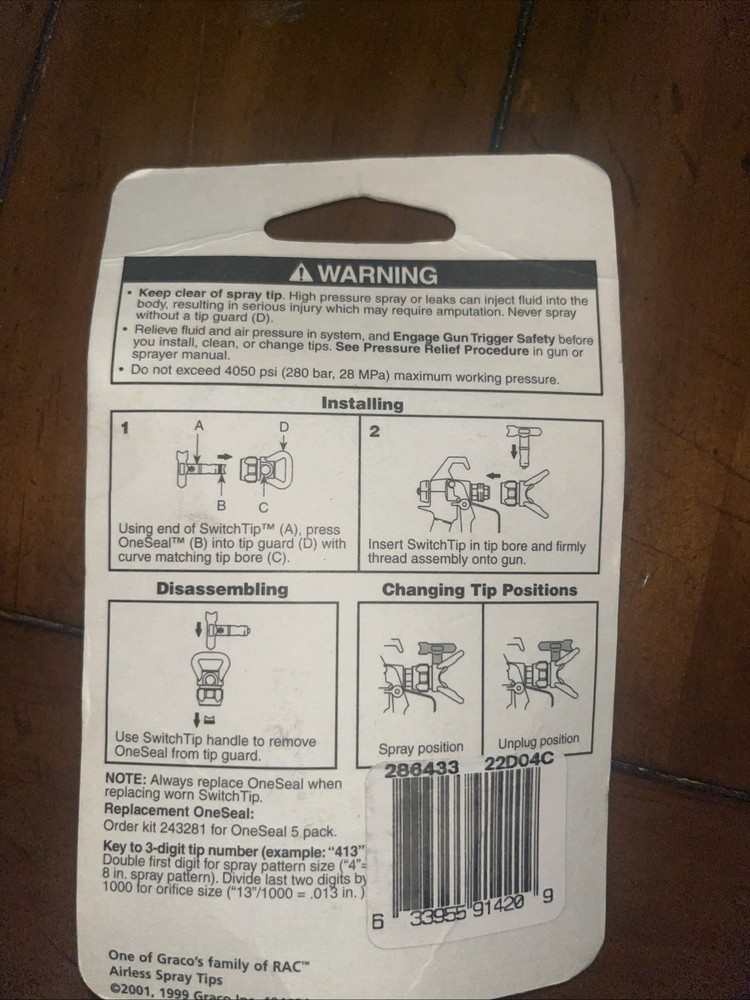 Graco RAC 5 SwitchTip 286433