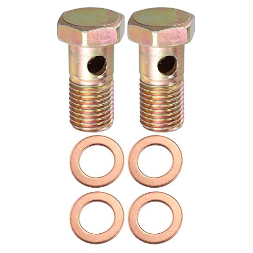 2 Set Banjo Bolt Brake Fitting Adapter Kit M14x1.5 Brake Line Thread Single