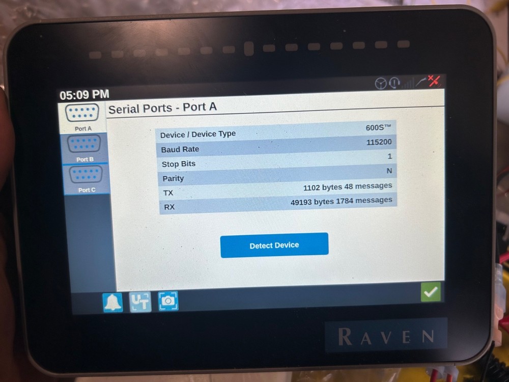 Raven 600S GPS with cable