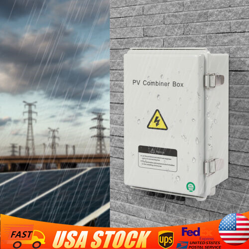 4String Solar PV Combiner Box 63A Circuit Breaker Solar Panel System Waterproof