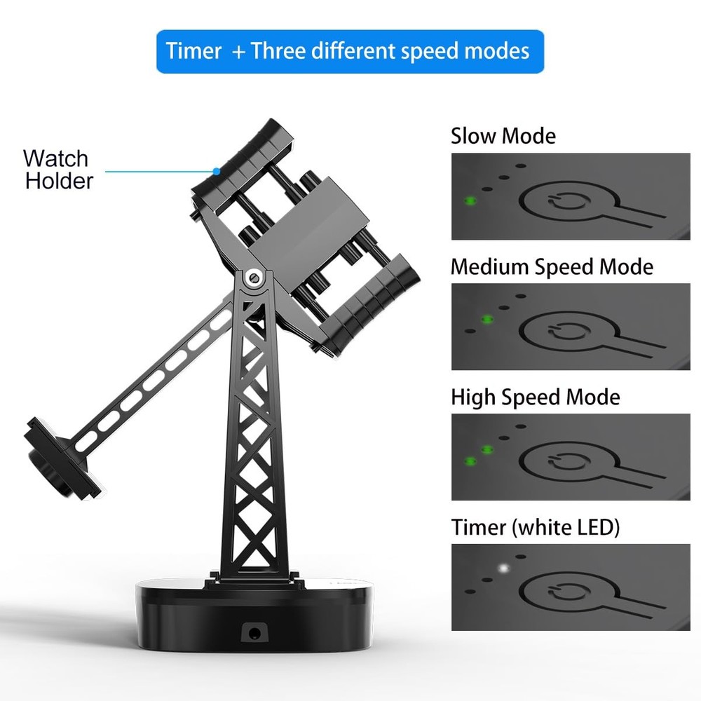 Single Watch Winder for Automatic Watches,Timer Shutdown,Adjustable...