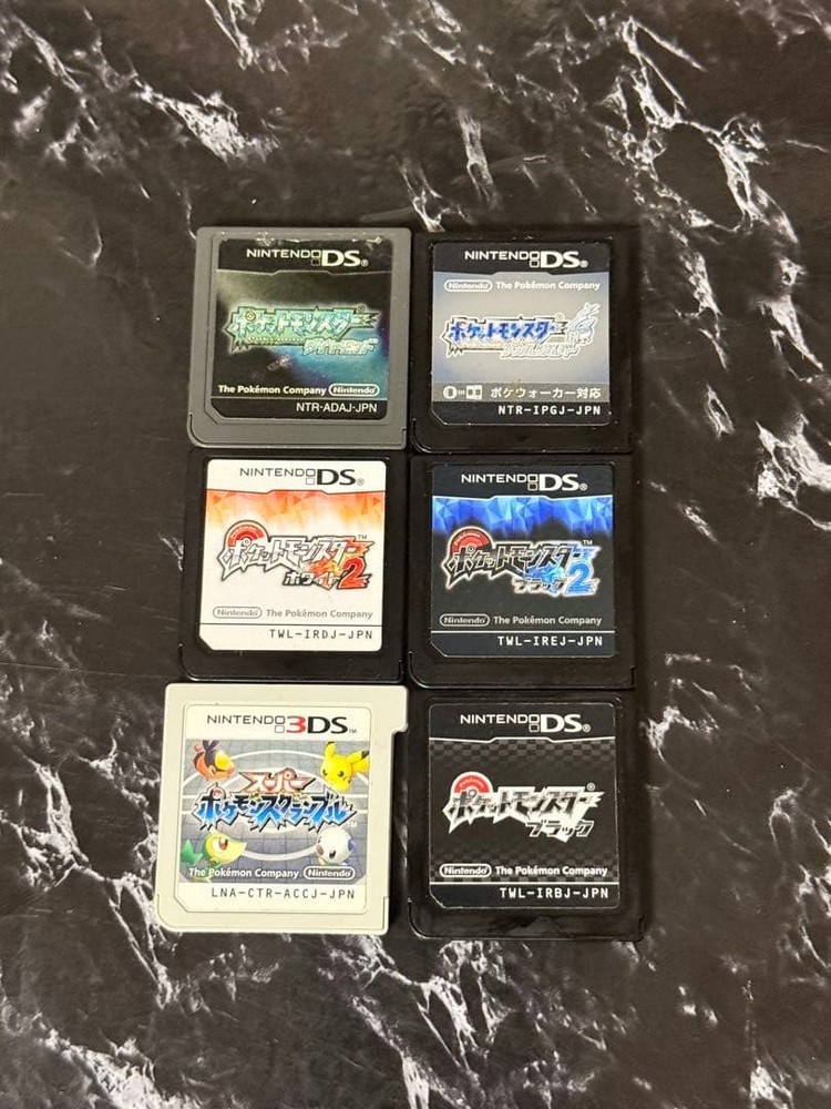 3DS/2DS/DS Bulkpokemon Ds 3Ds Software 6 Piece Set Japan
