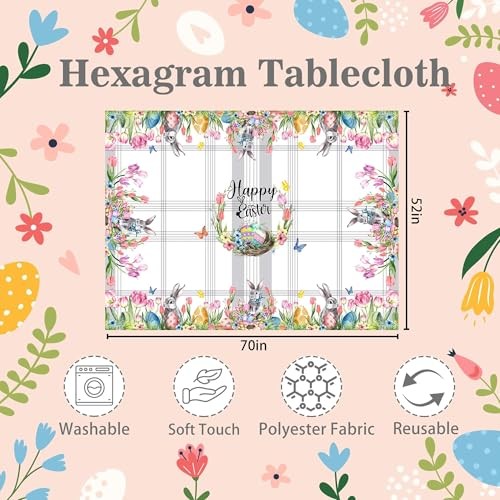 Tablecloth 52 x 70 Inch Rectangle Table Cloth 52" x 70" (Rectangular) Easter