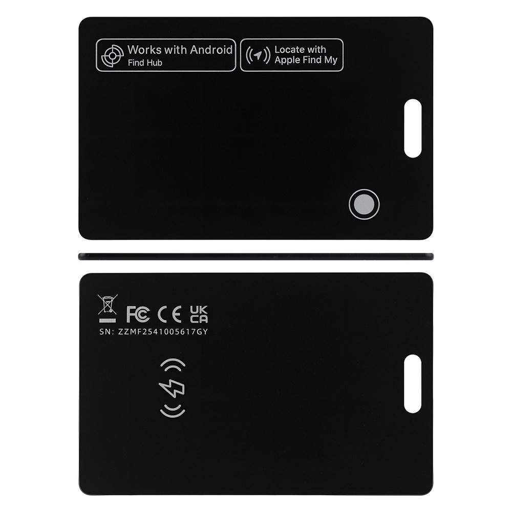 Bluetooth Rechargeable Wallet Tracker Card IP68 For iPhone Apple Find My &Google