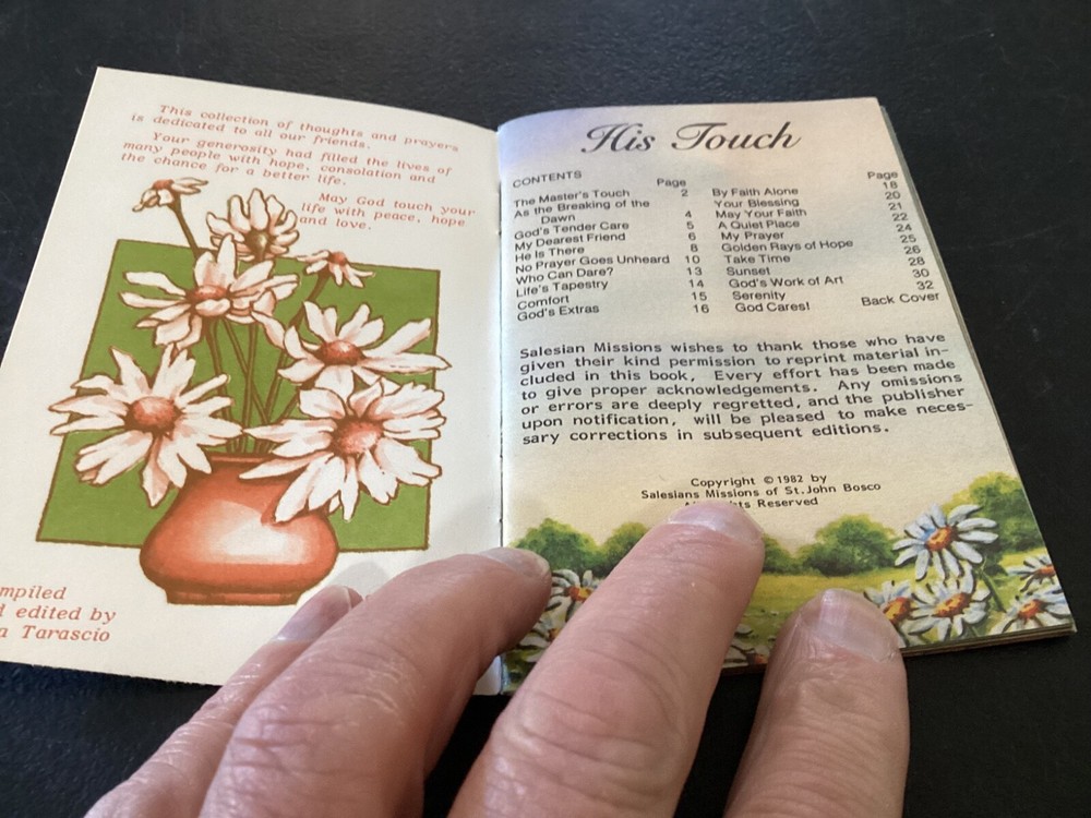 Small "His Touch" Religious Booklet