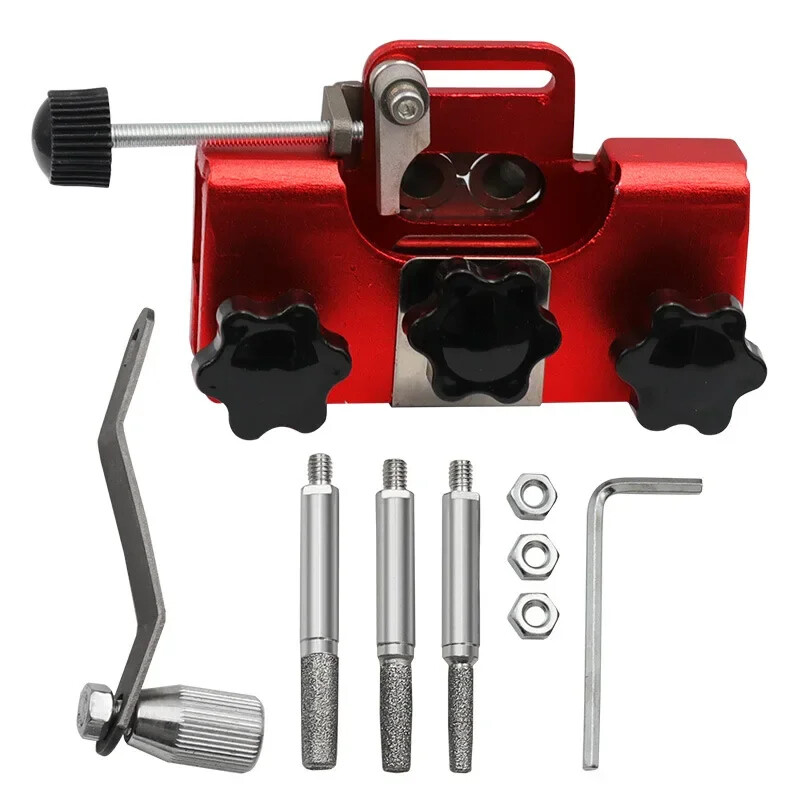 Hand Crank Chain Grinder Home Use Handheld Chainsaw Grinding Chain Tool