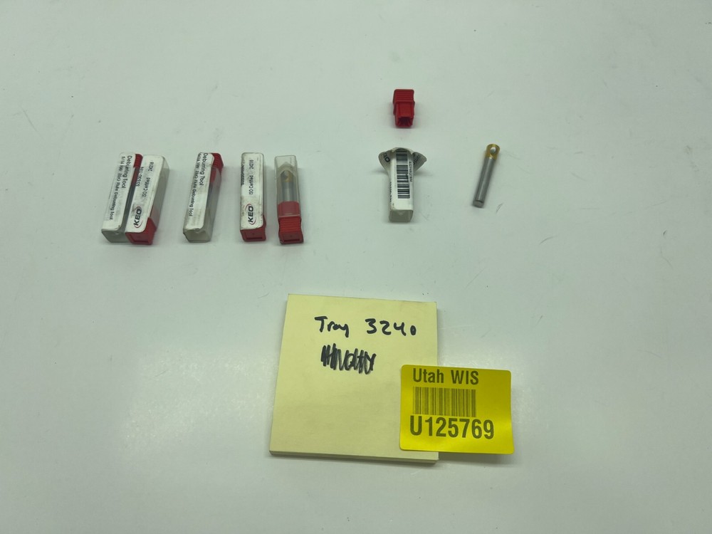 (QTY 6) Keo 5/16 100° Zero Flute Deburring Tool 53530-TIN