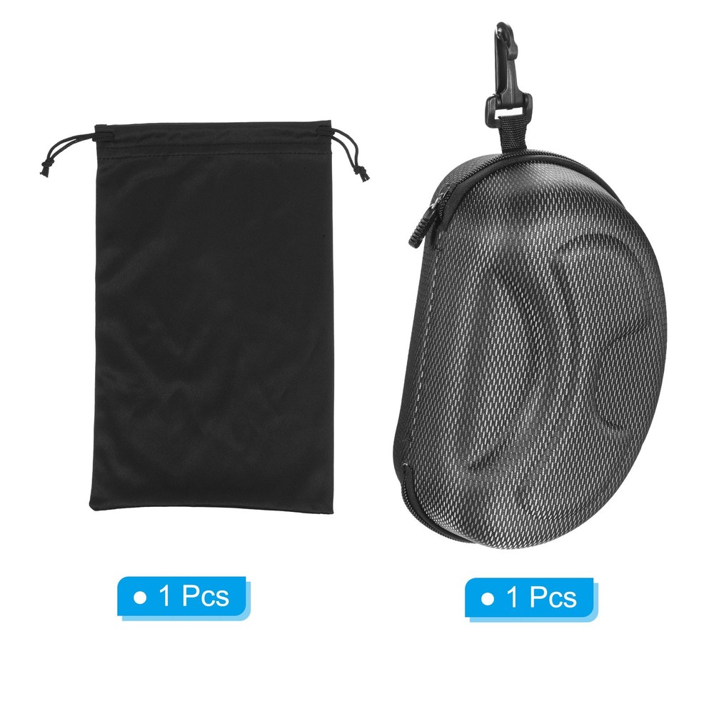 Ski Goggle Bag & Case, EVA Glass Case Box with Microfiber Goggle Pouch
