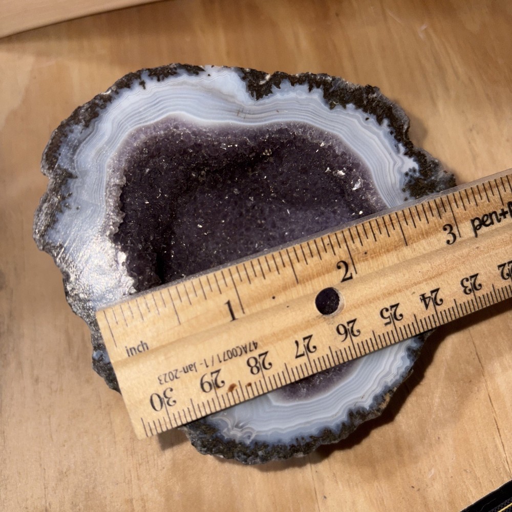 Natural Amethyst Agate Geode 12oz