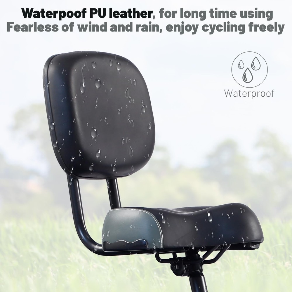 WEEROCK Bike Saddle Bicycle Seats Oversized Comfortable with Backrest Replace...