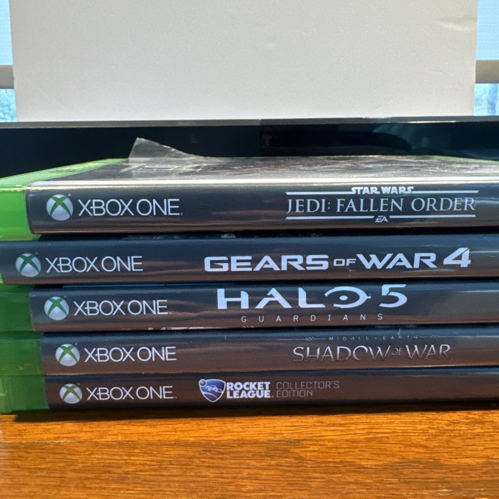 Microsoft Xbox One Model Console Black w/ Power Supply & 5 Games