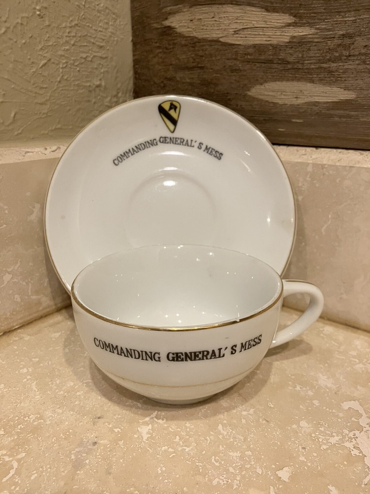 1st Cavalry Division Commanding General’s Mess Coffee Cup & Plate