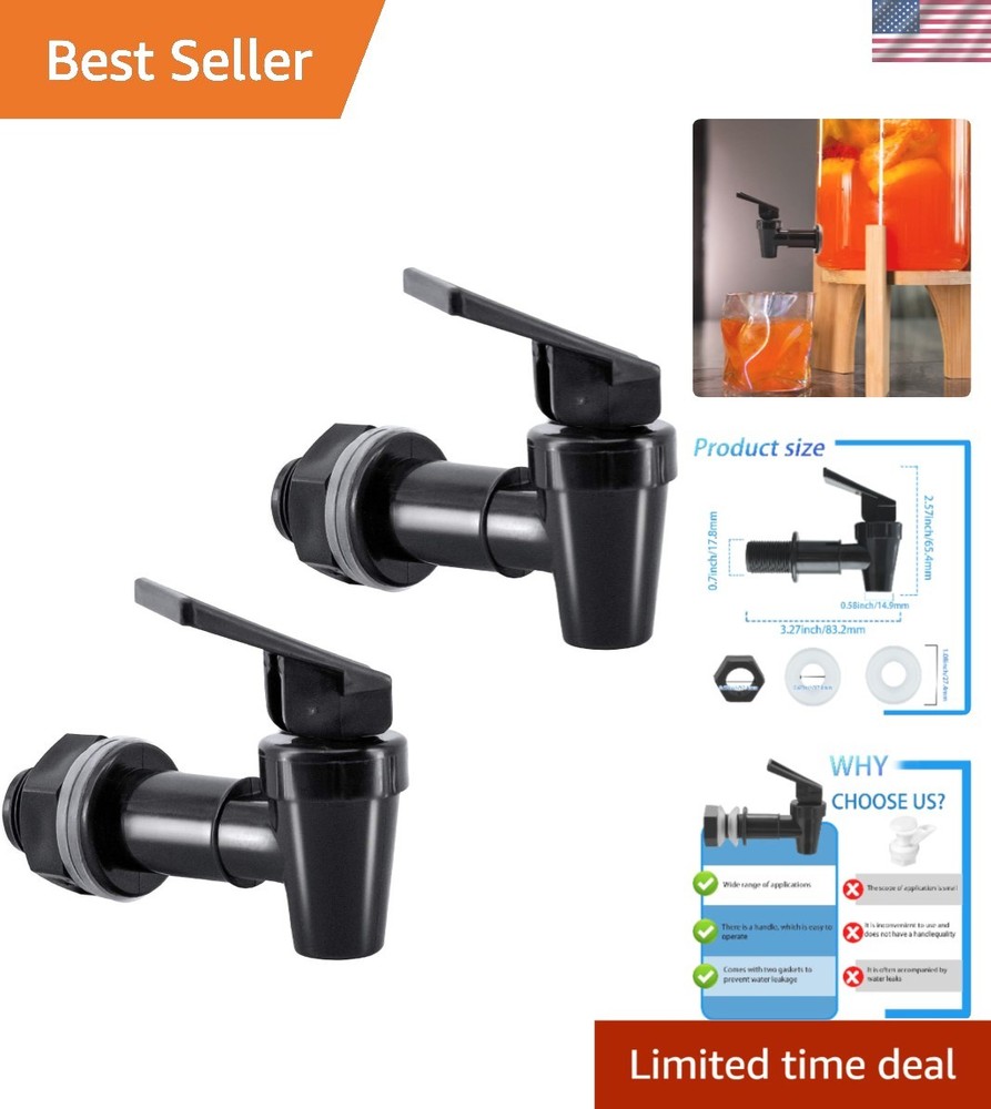 Replacement Cooler Faucet - 2-Pack BPA-Free Spigot for Water Beverage Dispensing